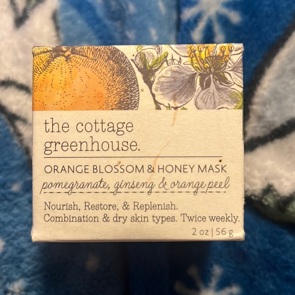 the cottage greenhouse orange blossom & honey mask